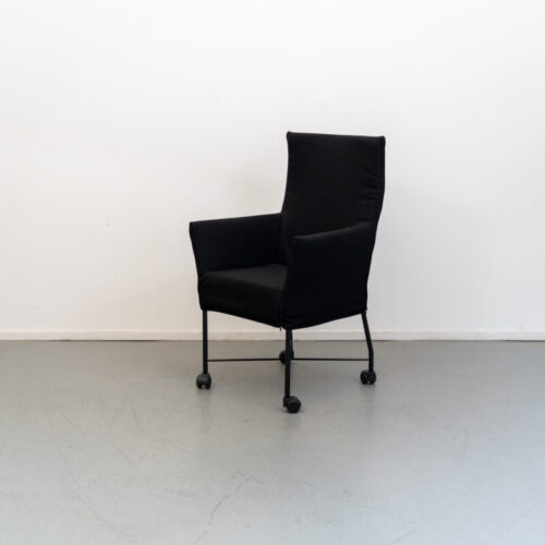 Montis Chaplin eetkamerstoelen Zwart Stof