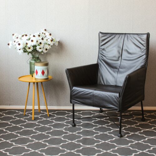 Montis Charly Flex Zwart Leer - Zwart (Op Doppen)