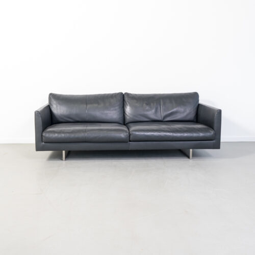 Montis Axel Bank 3-zits/218cm Zwart Leder - Sledepoot