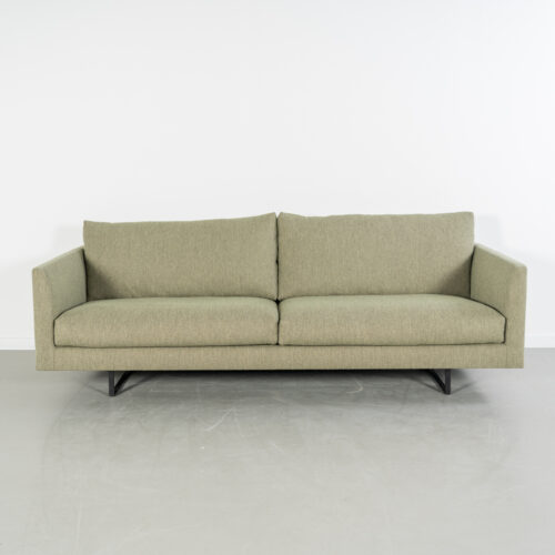 Montis Axel Bank 3-zits/190cm Groen Stof - Slede Zwart