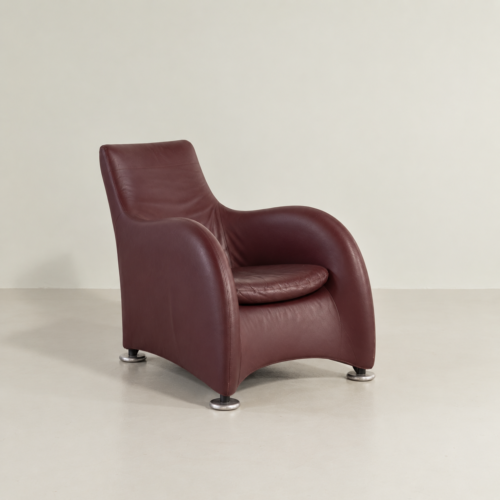 Montis Loge Fauteuil Aubergine Leer