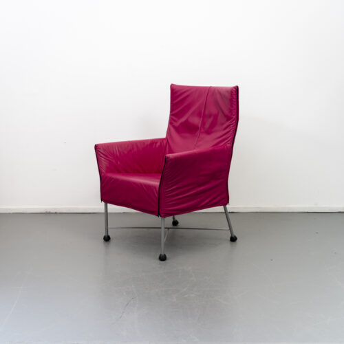 Montis Charly Fauteuil Roze Leer - Grijs/Dop