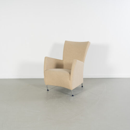 Montis Windy Fauteuil Beige Stof - Staal