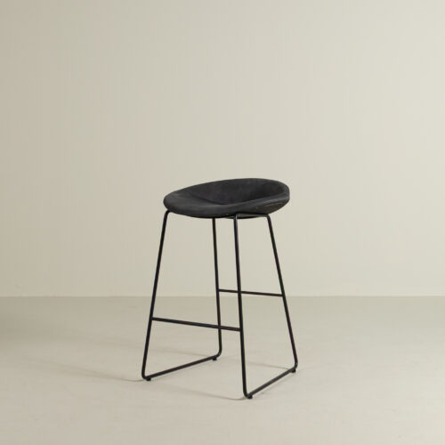 Montis Mick Kruk Donkergrijs Leer - Zwart