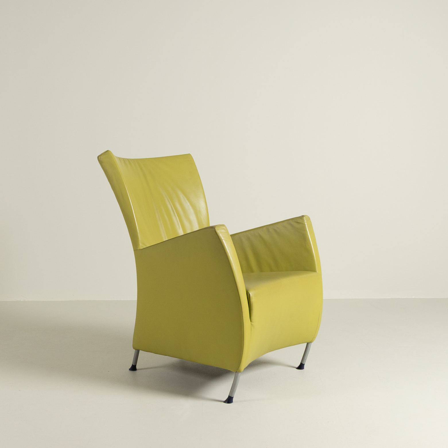 Montis Windy Fauteuil Lime Leer - Aluminium