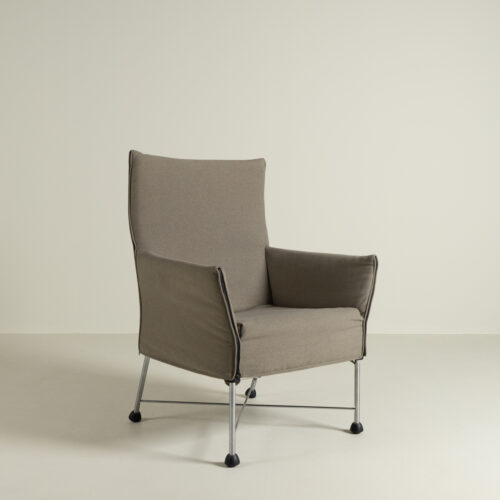 Montis Charly Fauteuil Groen Stof - Aluminium (Op Doppen)