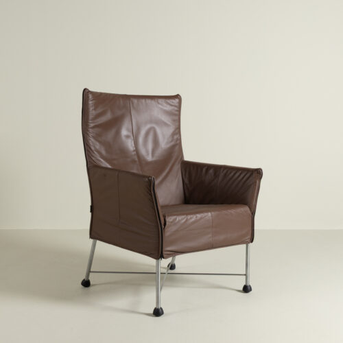Montis Charly Fauteuil Lever Leer - Aluminium (Op Doppen)
