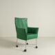 Montis Chaplin Donkergroen Leer - Aluminium (Op Wielen)