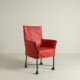 Montis Chaplin Rood Leer - Zwart (Op Doppen)