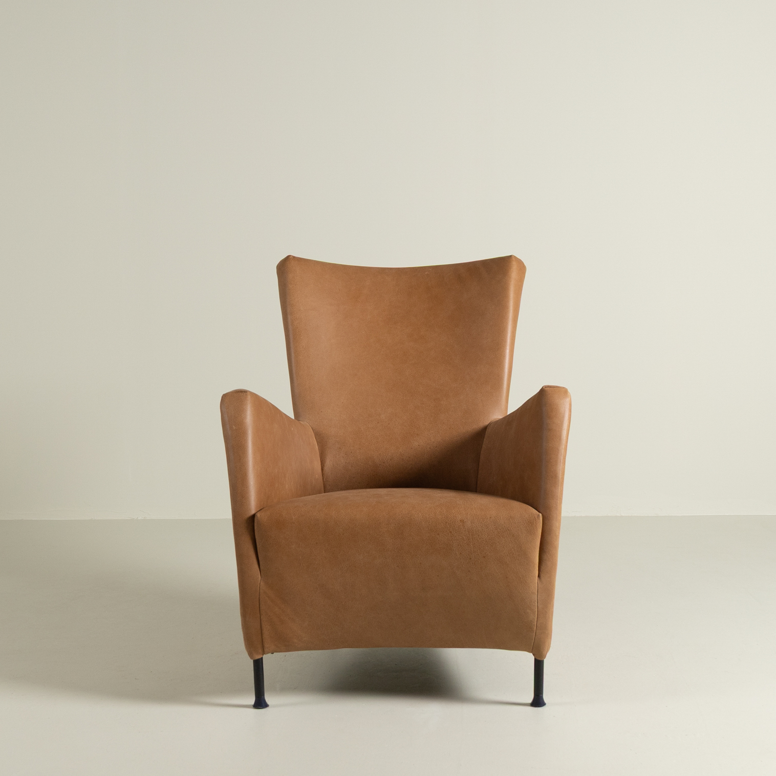 Montis Windy Fauteuil Cognac Buffalo Leer - Zwart