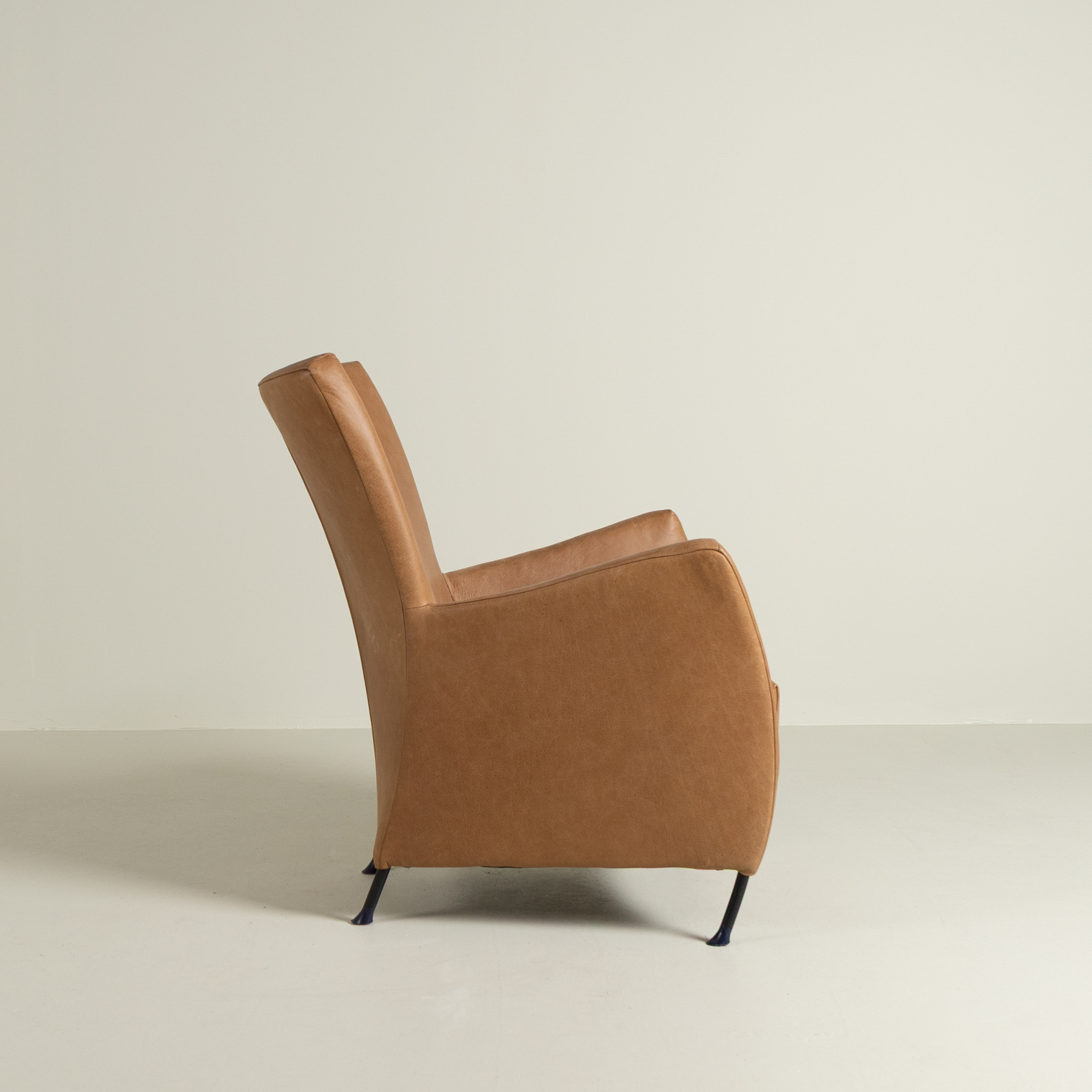 Montis Windy Fauteuil Cognac Buffalo Leer - Zwart