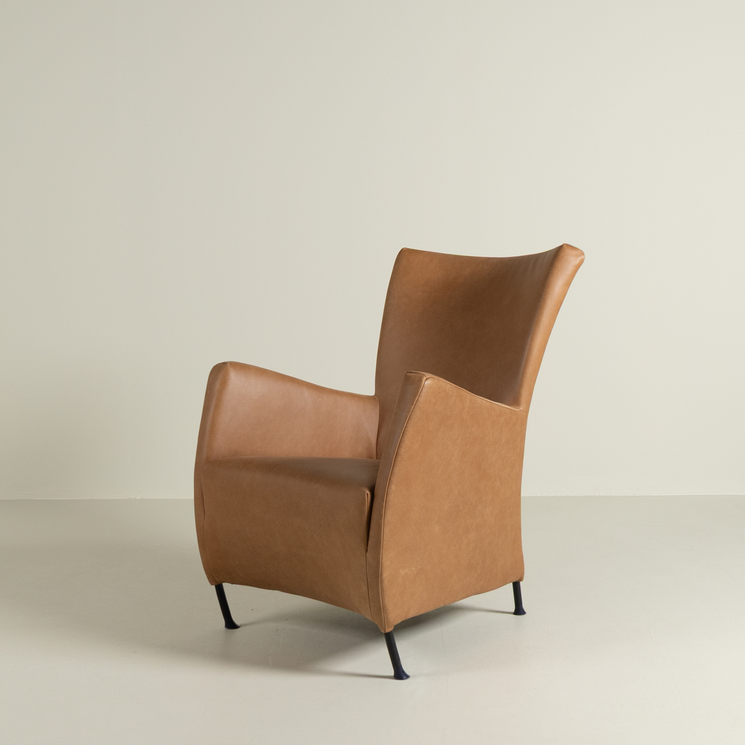 Montis Windy Fauteuil Cognac Buffalo Leer - Zwart
