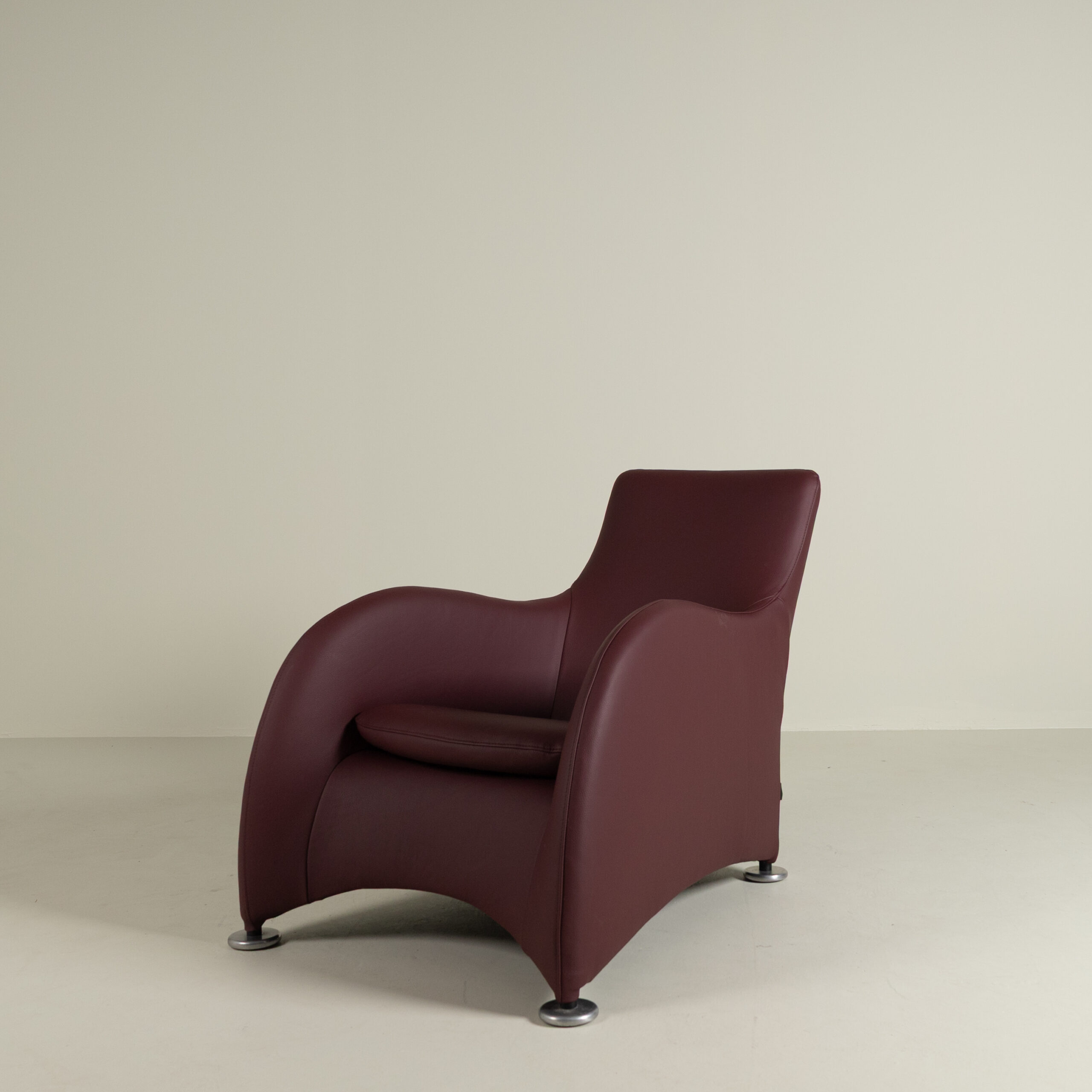 Montis Loge Fauteuil Bordeauxrood Leer