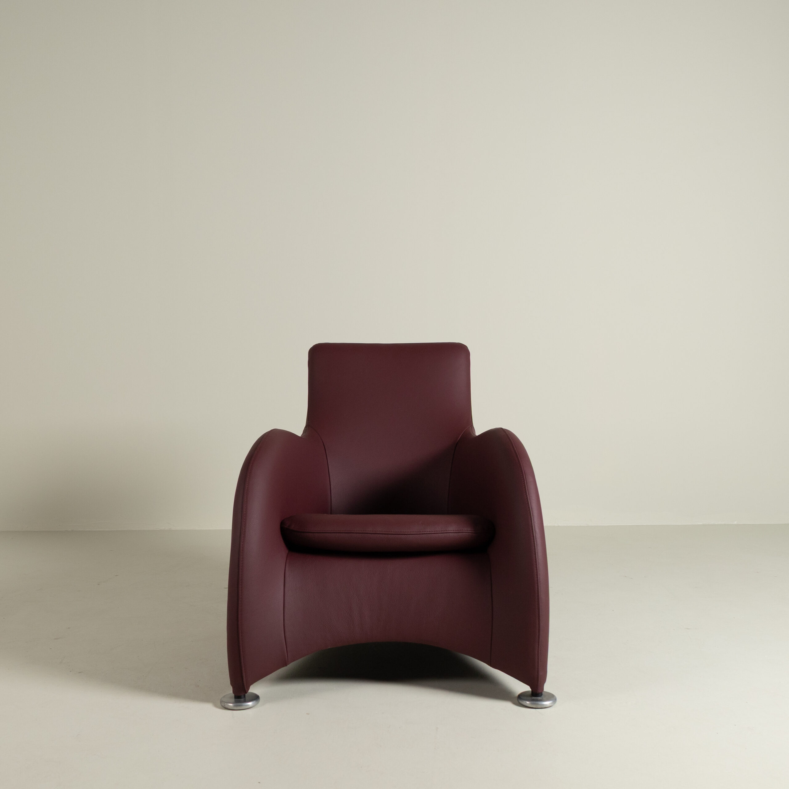 Montis Loge Fauteuil Bordeauxrood Leer